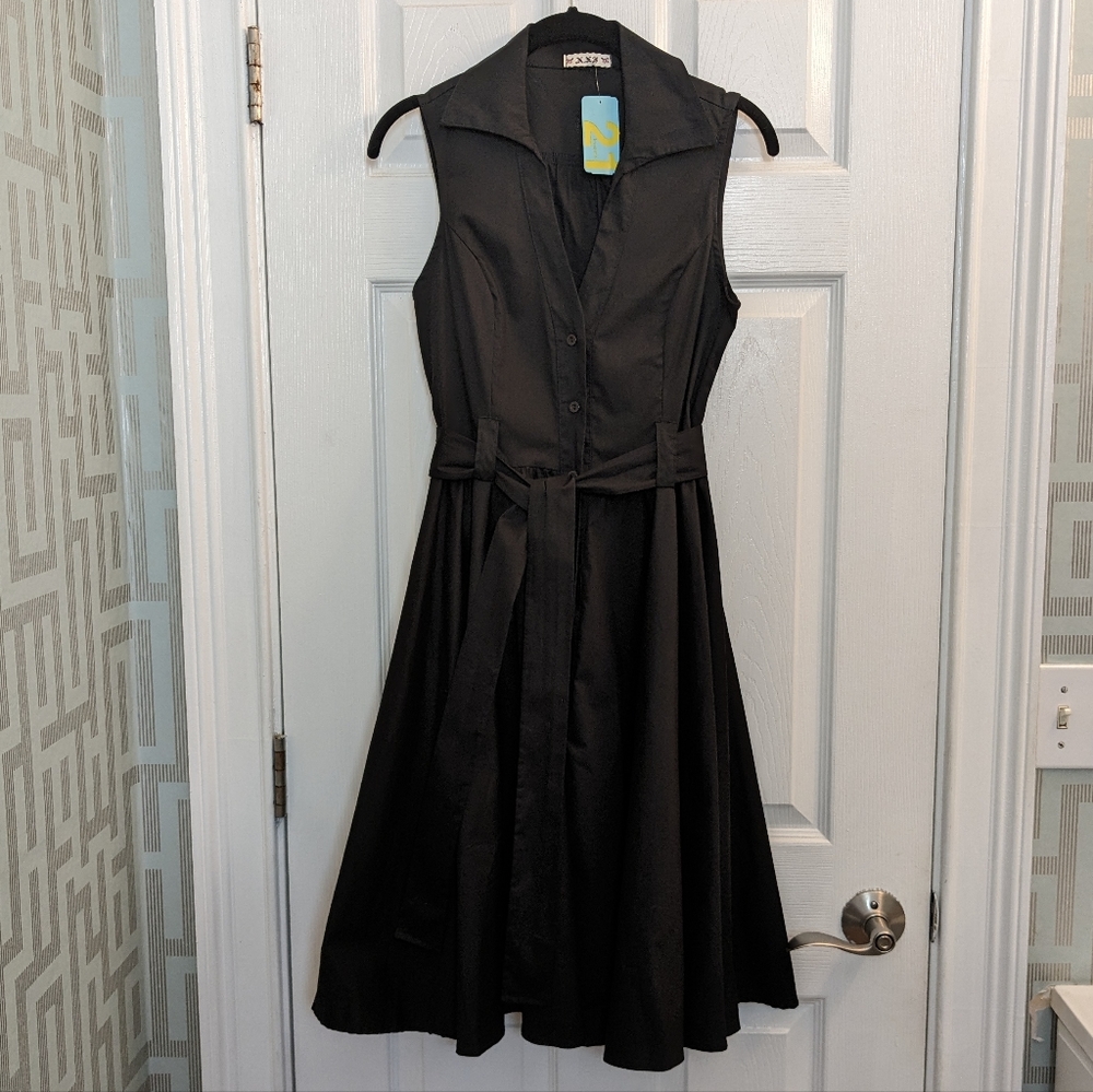 NWT S Forever 21 1950s style swing circle skirt dress pinup cosplay